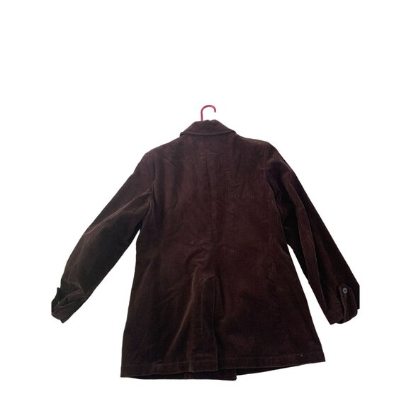 Gap Womens Size Medium Brown Jacket Corduroy Long Sleeve Button Up Mid Length Co - Picture 4 of 4